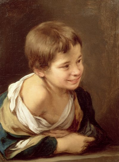 Un ragazzo contadino appoggiato a un davanzale, 1670-80 da Bartolomé Esteban Murillo